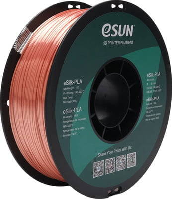 eSun Silk-PLA filament, 1.75mm, różowo złoty, 1kg/roll