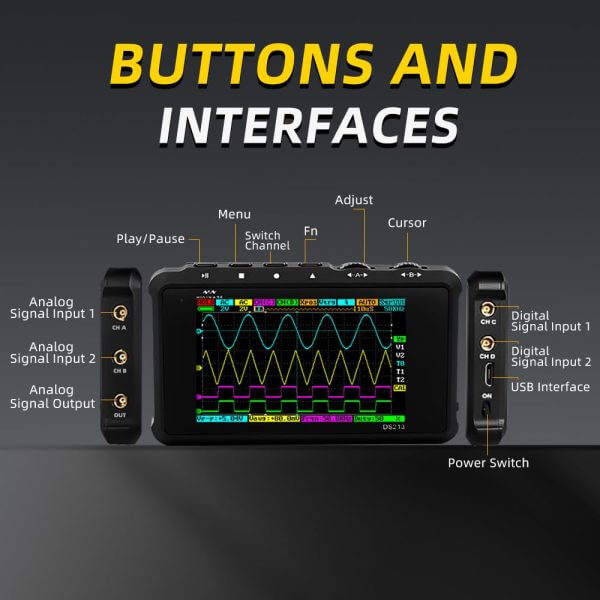MINIWARE DS213 Mini Oscilloscope - obrazek 7