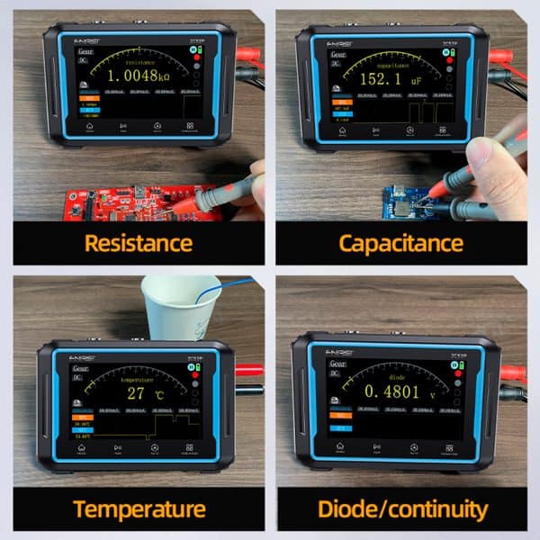 FNIRSI 2C53P 3-IN-1 Dual Channel Tablet Oscilloscope Multimeter Function Generator - obrazek 7