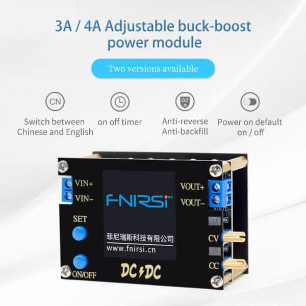 FNIRSI DC DC Automatic Boost/Buck Converter CC CV Power Module - obrazek 2