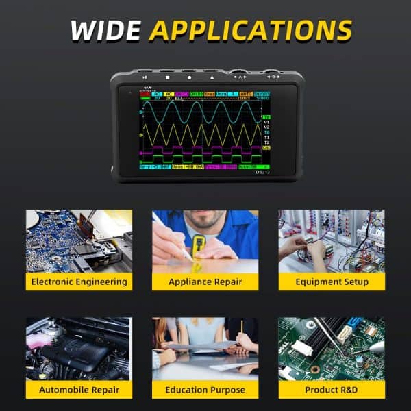 MINIWARE DS213 Mini Oscilloscope - obrazek 9