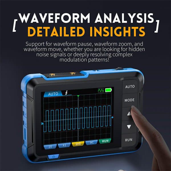 FNIRSI DSO-153 2-IN-1 Mini Digital Oscilloscope Waveform Generator - Image 3