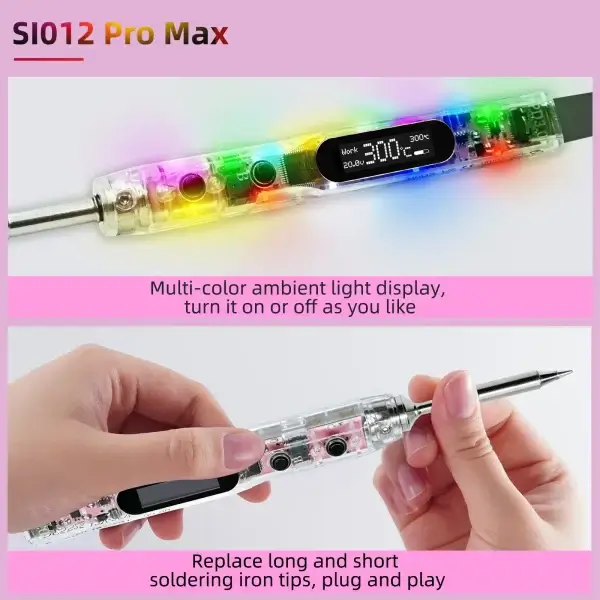 SEQURE SI012 Pro Max Portable OLED Soldering Iron - obrazek 8