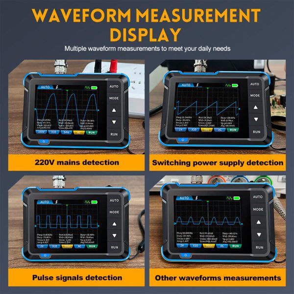 FNIRSI DSO-153 2-IN-1 Mini Digital Oscilloscope Waveform Generator - Image 10