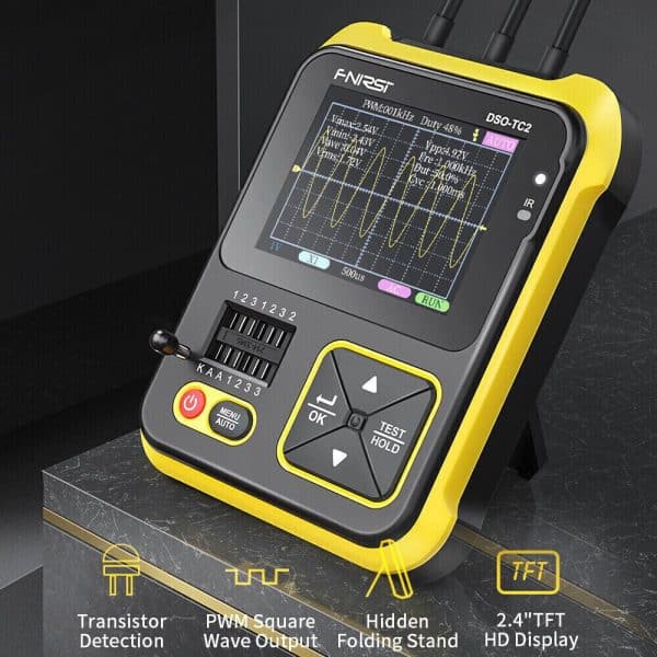 FNIRSI DSO-TC2 2-IN-1 Handheld Digital Oscilloscope Transistor Tester (End of Life) - obrazek 2