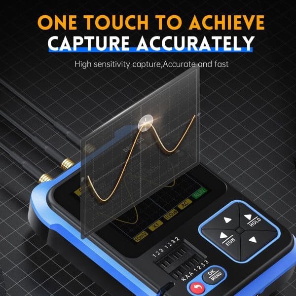 FNIRSI DSO-TC3 3-IN-1 Handheld Digital Oscilloscopes Signal Generator Transistor Tester - obrazek 6