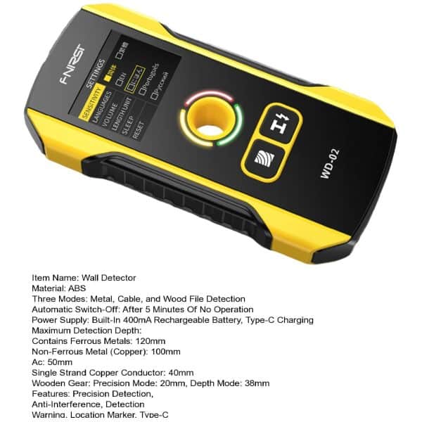 FNIRSI WD-02 Wall Detector Scanner - Image 11