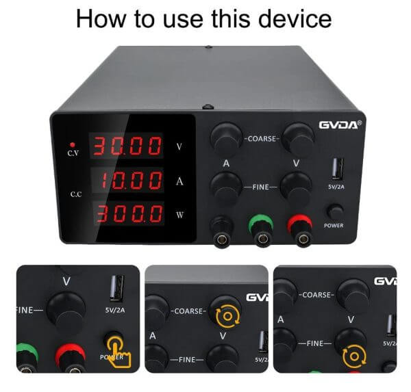 GVDA DC Power Supply GD-G1203 - Image 4