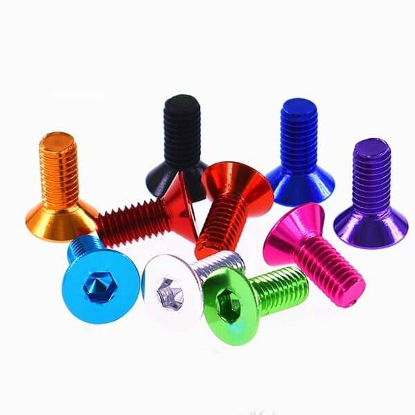 7075 Aluminium Alloy Countersunk Head Hex Socket Screws Model Hexagon Bolts M3x6/8/10/12/14/16mm