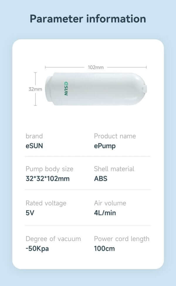 eSUN ePump - Electric Vacuum Pump - Image 6