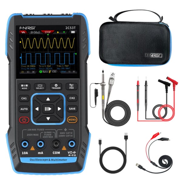 FNIRSI 2C53T Upgraded 3-IN-1 Oscilloscope Multimeter Signal Generator - obrazek 8