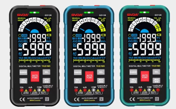 GVDA GD128 Digital Multimeter with Smart Measure and Color LCD