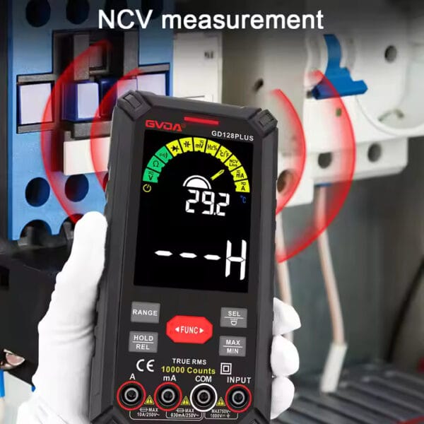 GVDA GD128 Plus Digital Multimeter with Smart Measure and Color LCD Black Plus - obrazek 4